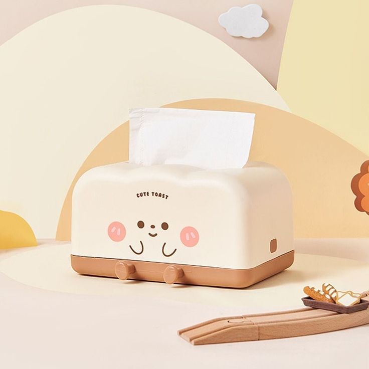 Cute Bread Design Tissue Box