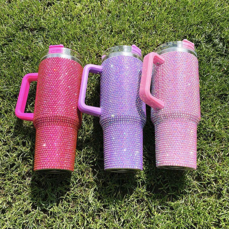 Stainless Steel Rhinestone Tumbler