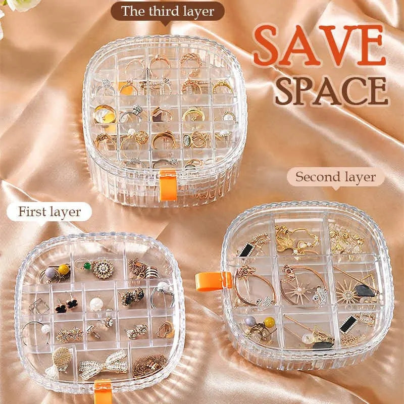 Transparent Crystal Jewelery Organiser