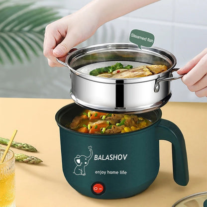 JUBAKE Electric Nonstick Hot Pot Cooker And Steamer