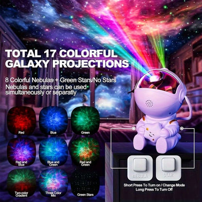 Galaxy Night Light Astronaut Lamp