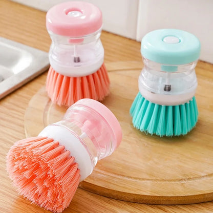 2 In 1 Soap Dishwashing Brush