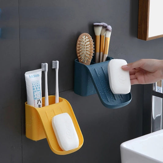 Drain Soap Holder With Storage Box