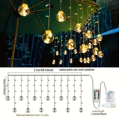 Wish Ball Shape Curtain Lights