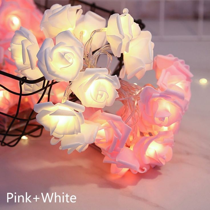 Rose Flower Lights 20 Led