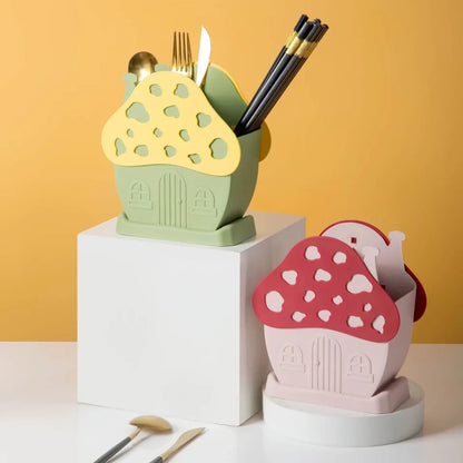 Mushroom Design Cutlery Holder