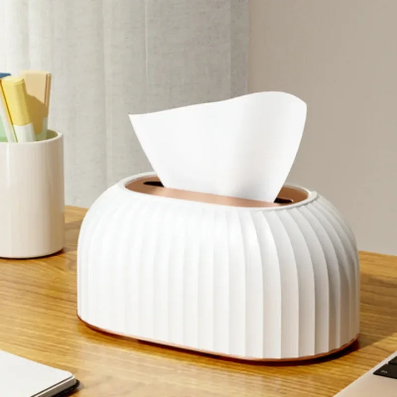 Nordic Striped Tissue Box Holder