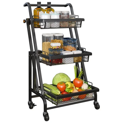 Adjustable Stainless Steel Trolley