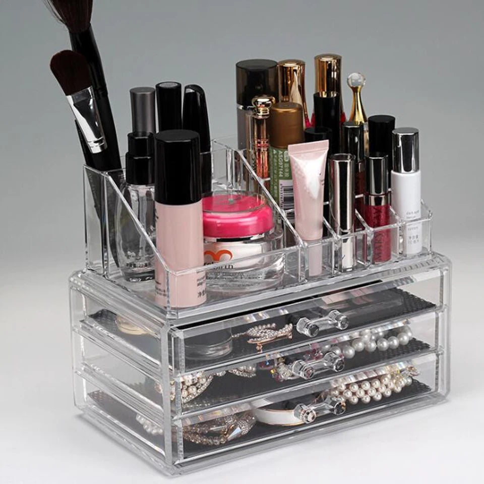 Transparent Desktop Cosmetic Organizer