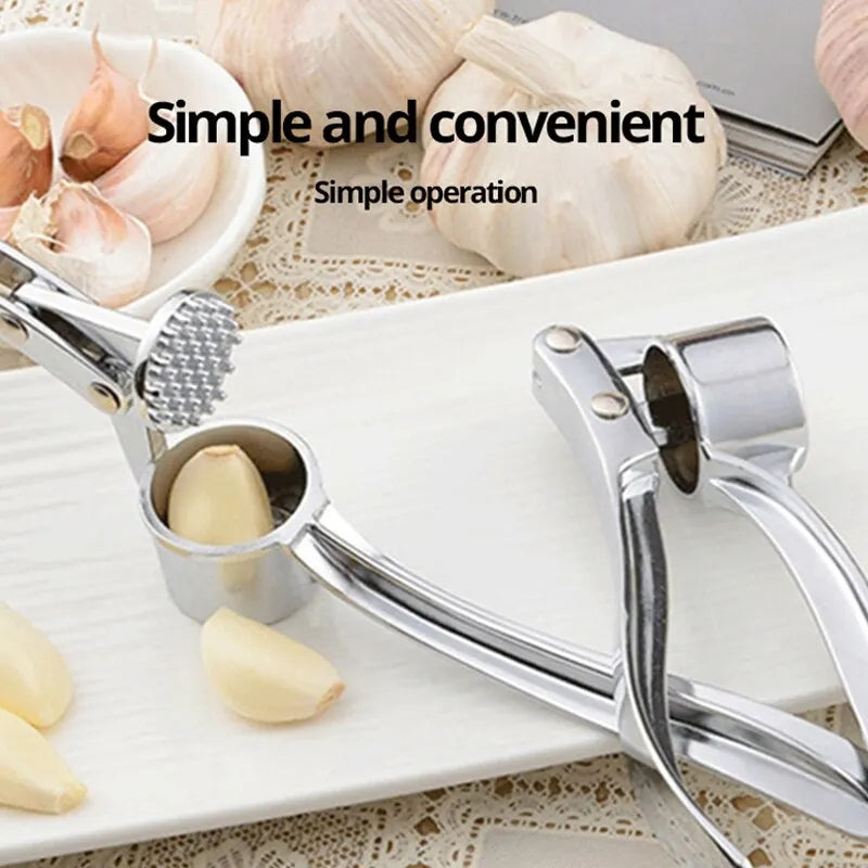 Stainless Steel Garlic Press Crusher