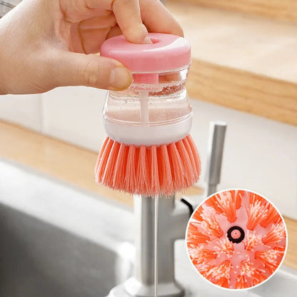 2 In 1 Soap Dishwashing Brush