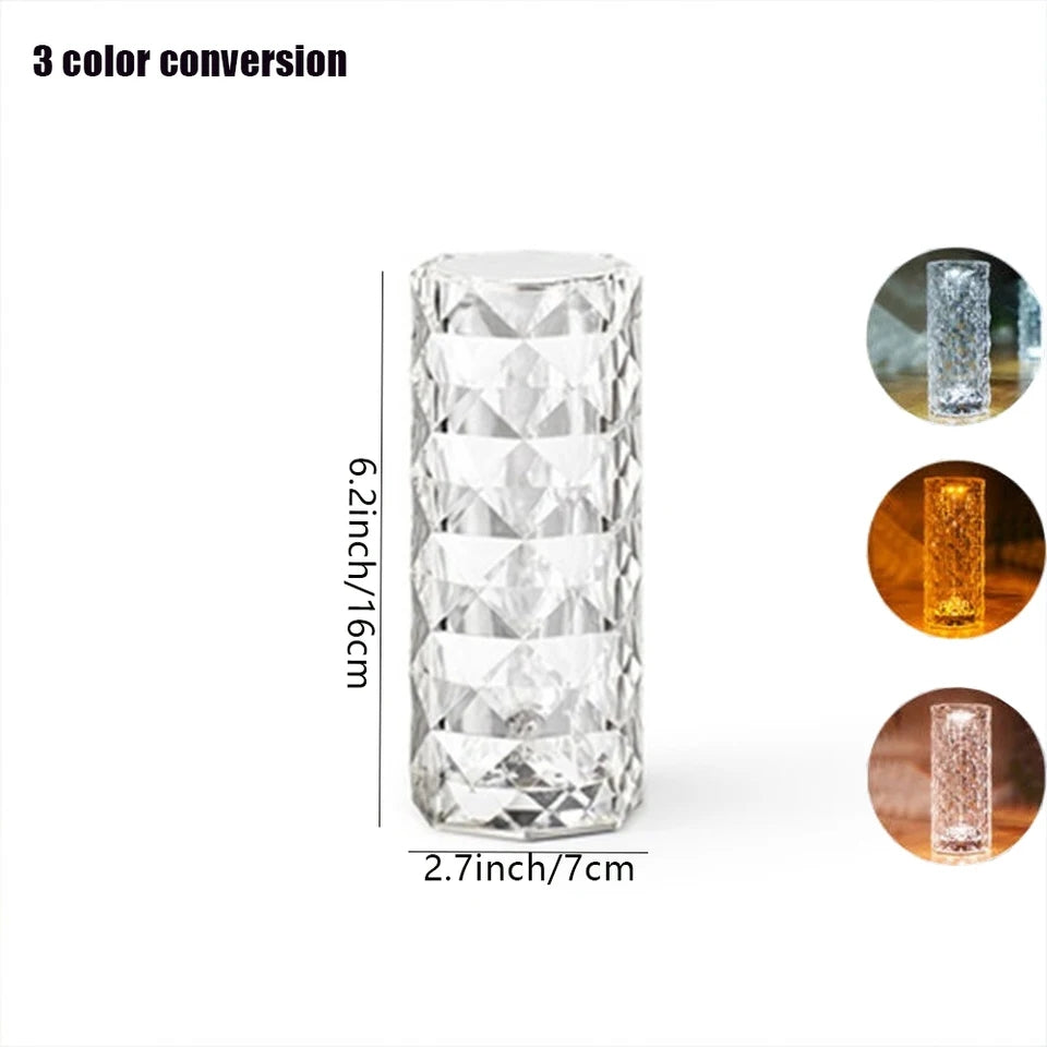 3d Diamond Touch Lamp (16 Colours)