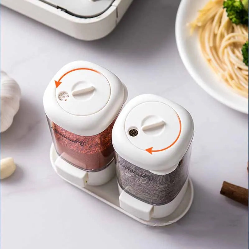 Salt And Paper Push Dispenser