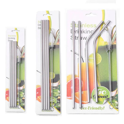 Stainless Steel Reusable Straw (3Pcs)