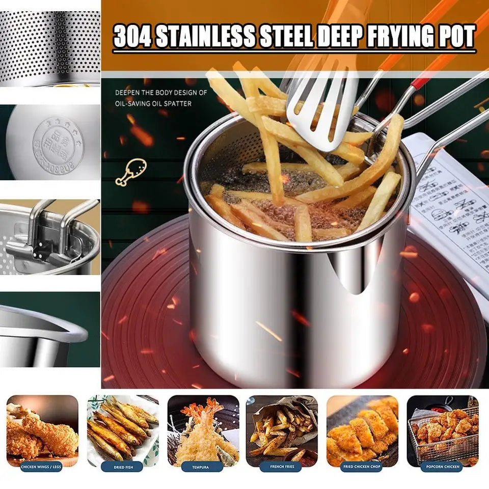 Stainless Steel Deep Frying Pot