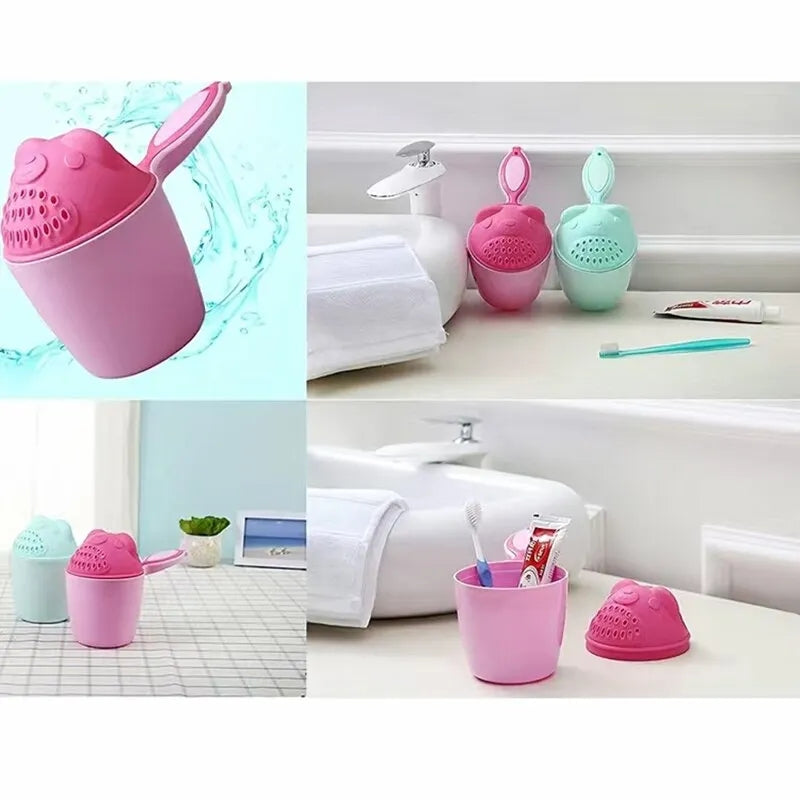 Baby Bath Caps Toddle Shampoo Cup Children Bathing Bailer Baby Shower