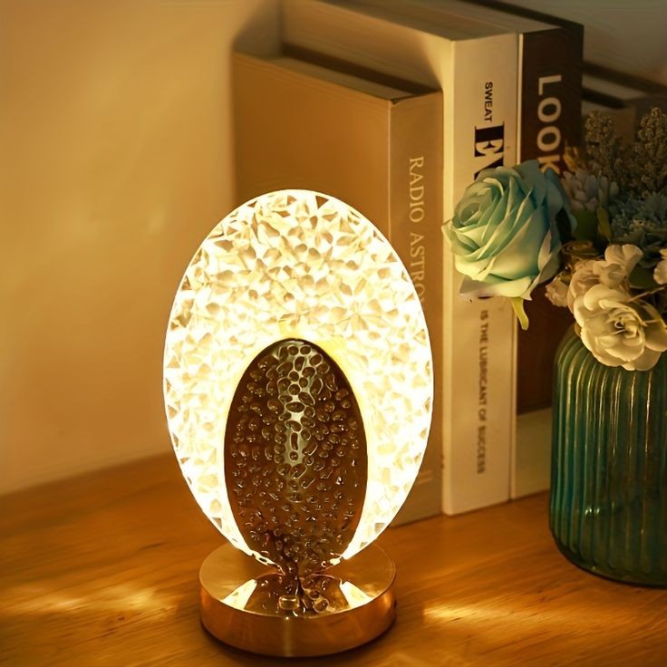 Rechargeable LED Crystal Table Lamp