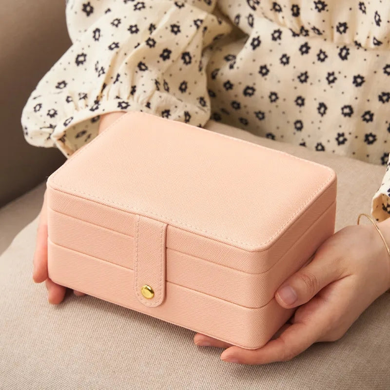 Portable Large Capacity Jewelry Box (Pu Leather)