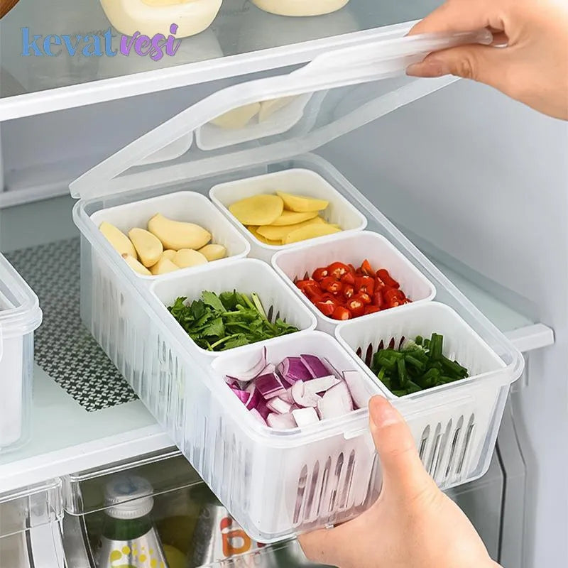 6 Pcs Detachable Food Storage Container