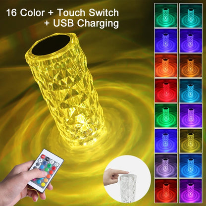 3d Diamond Touch Lamp (16 Colours)