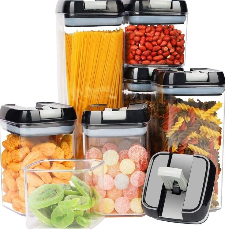 5pcs Easy Lock Airtight Jars