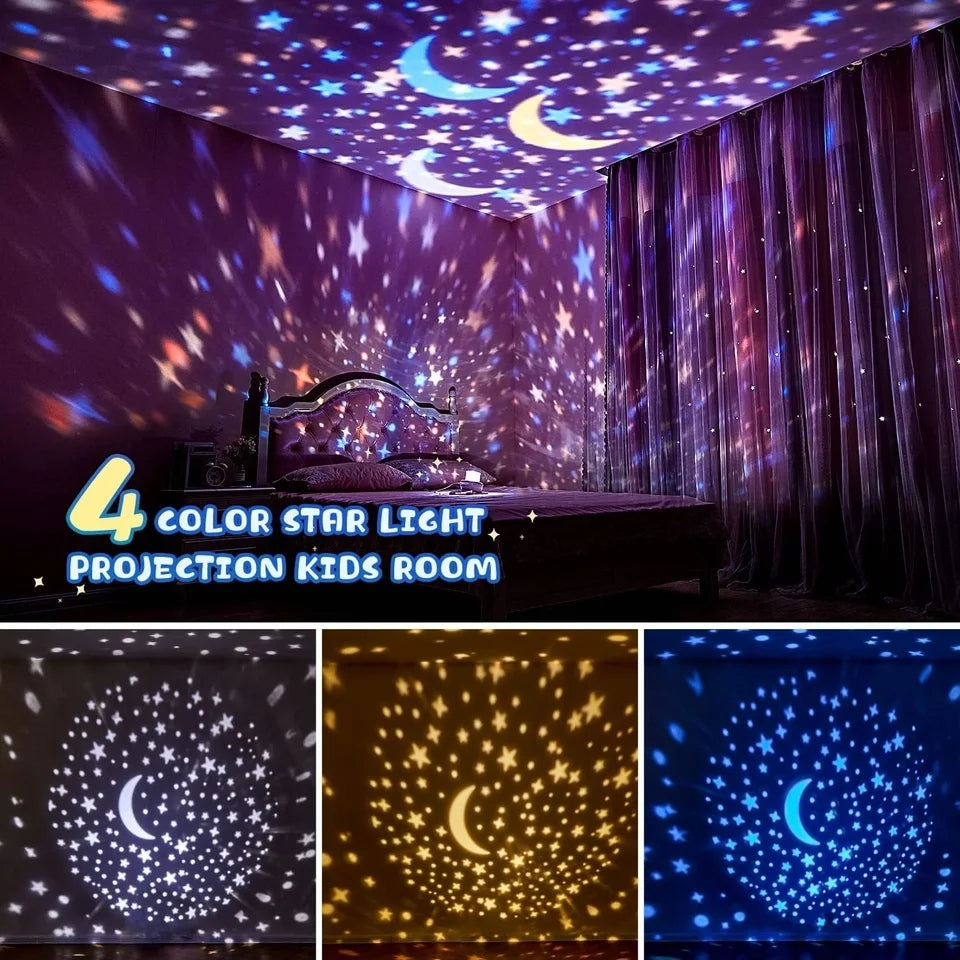 360° Rotating Solar System Projector Night Light for Kids with 5 Films