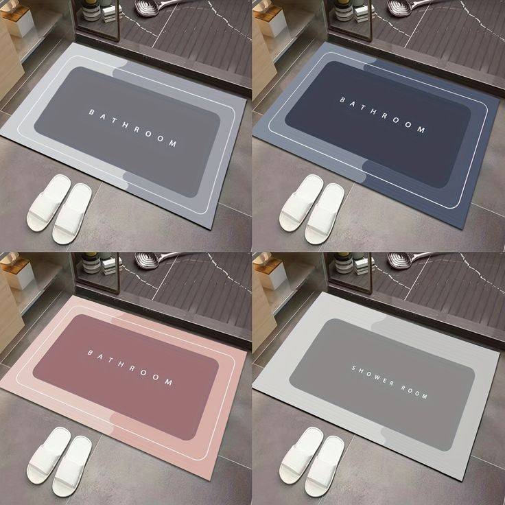 Nonslip Anti Absorbent Bathroom Mat Square