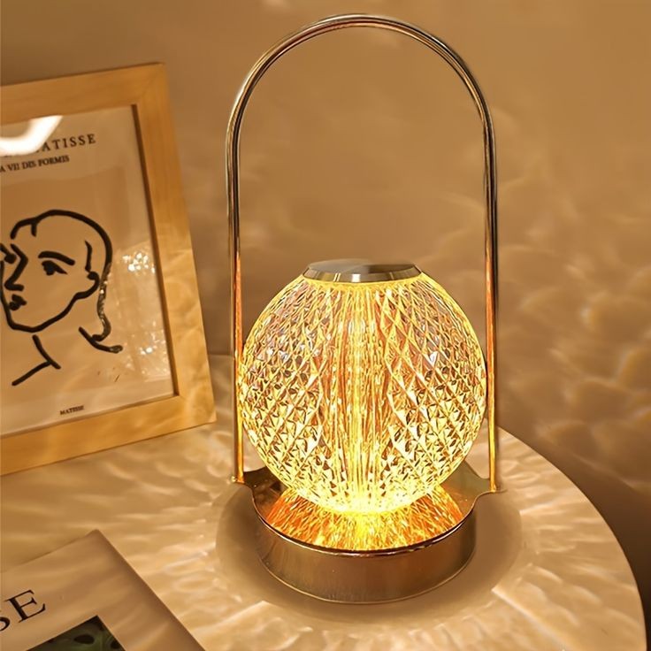 Rechargeable Handheld Sphere Table Lamp