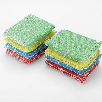 4pcs Double Sided Dishwashing Sponge (Random Colours)