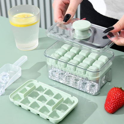 Ice Cube Tray With Lid And Bin