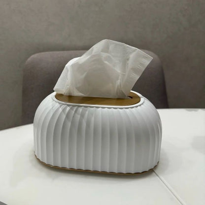 Nordic Striped Tissue Box Holder