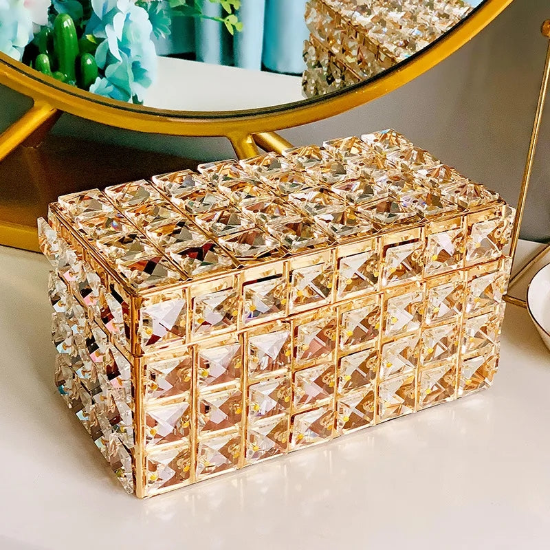 luxury crystal lipstick organizer