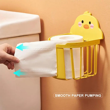 Cute Duck Wall Mounted Toilet Paper Holder