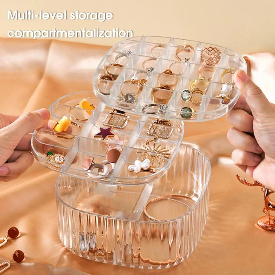 Transparent Crystal Jewelery Organiser