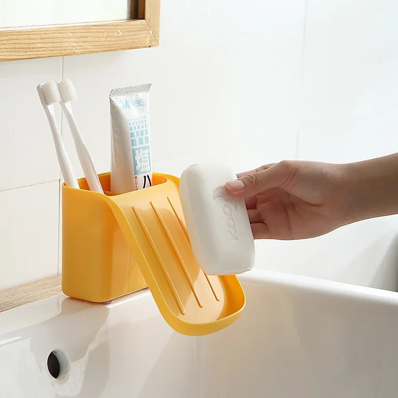 Drain Soap Holder With Storage Box