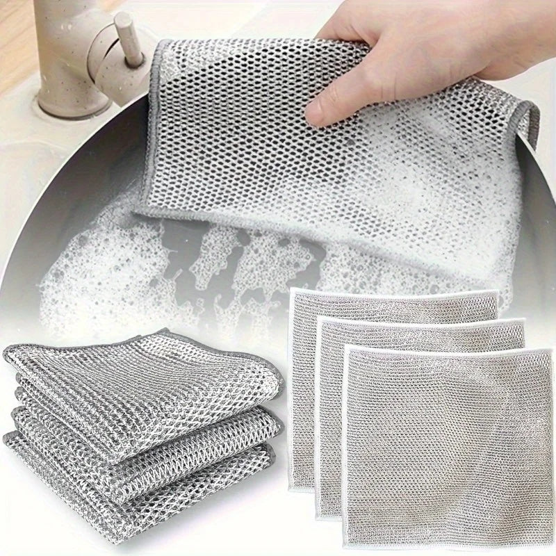 Pack of 10 Wire Dishcloth for Washing Dishes