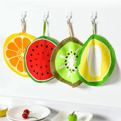 Fruit Pattern Kitchen Cleaning Towel (4pcs Set)