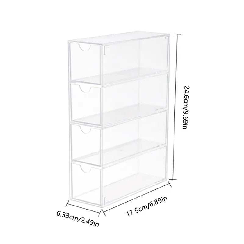 4 Layer Acrylic Drawer Storage Box