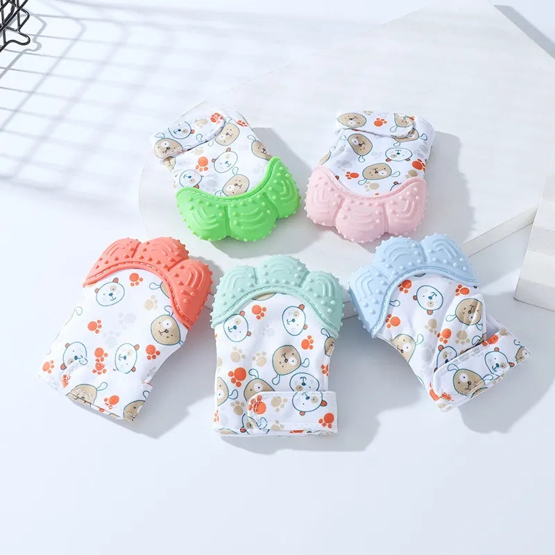 Silicone Baby Teether Pacifier Gloves