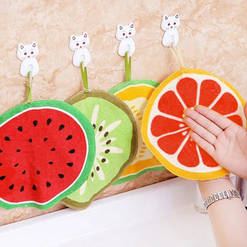 Fruit Pattern Kitchen Cleaning Towel (4pcs Set)