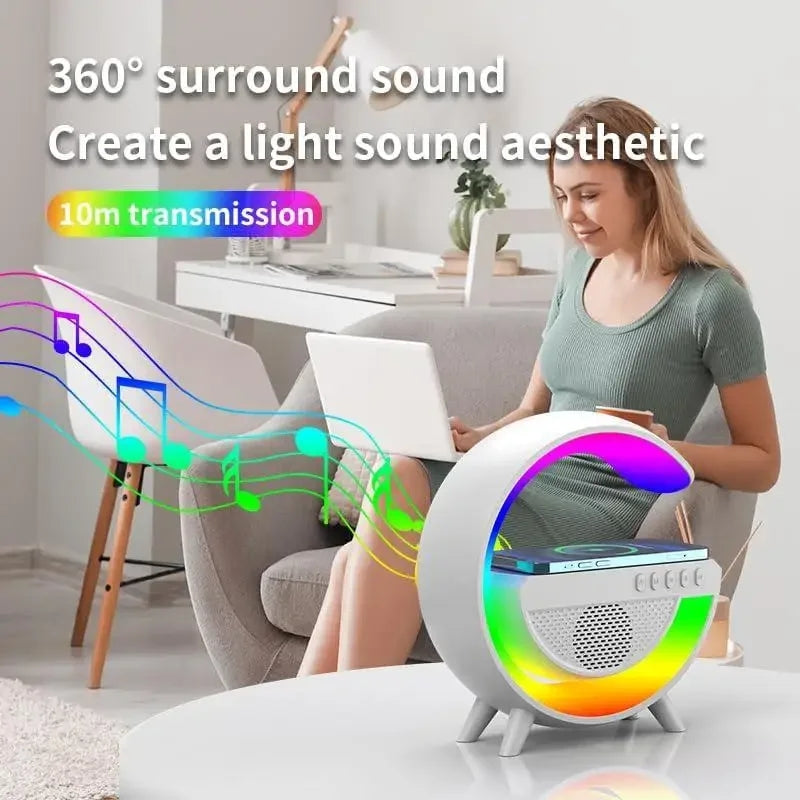 G shape bluetooth speaker + lamp