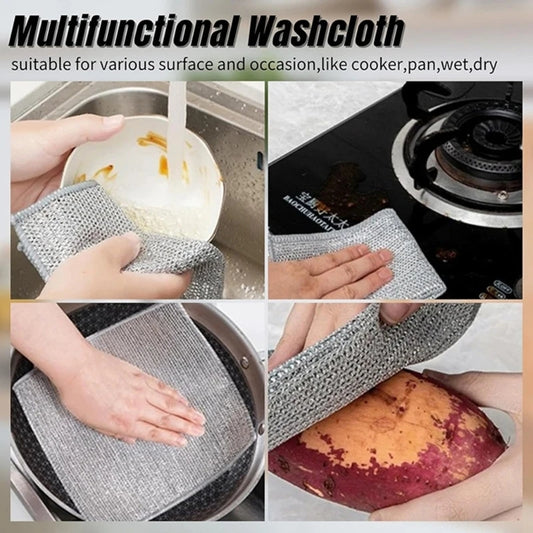 Pack of 10 Wire Dishcloth for Washing Dishes