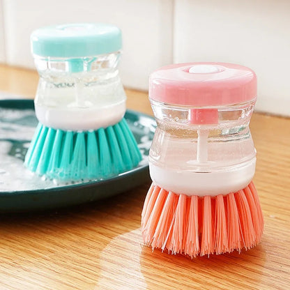 2 In 1 Soap Dishwashing Brush