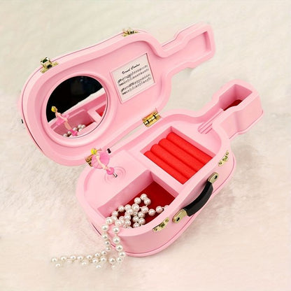 Guitar Violin Shape Jewellery Box