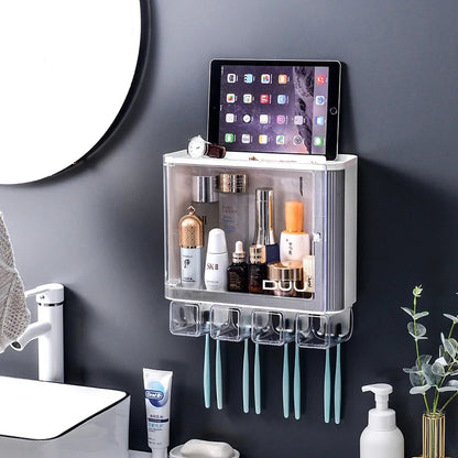 Toothbrush Holder With Storage Box