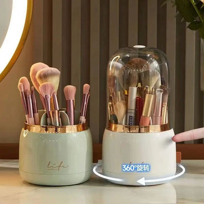 Luxury Rotating Makeup Brush Organizer