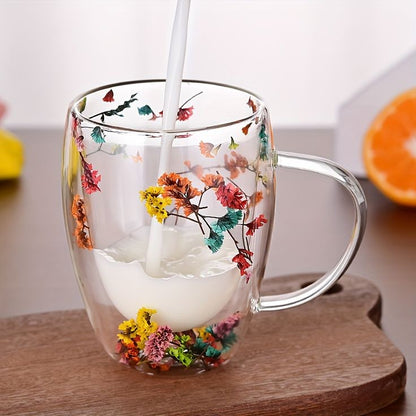 Double Wall Trendy Glass Mug