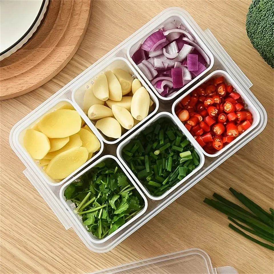 6 Pcs Detachable Food Storage Container