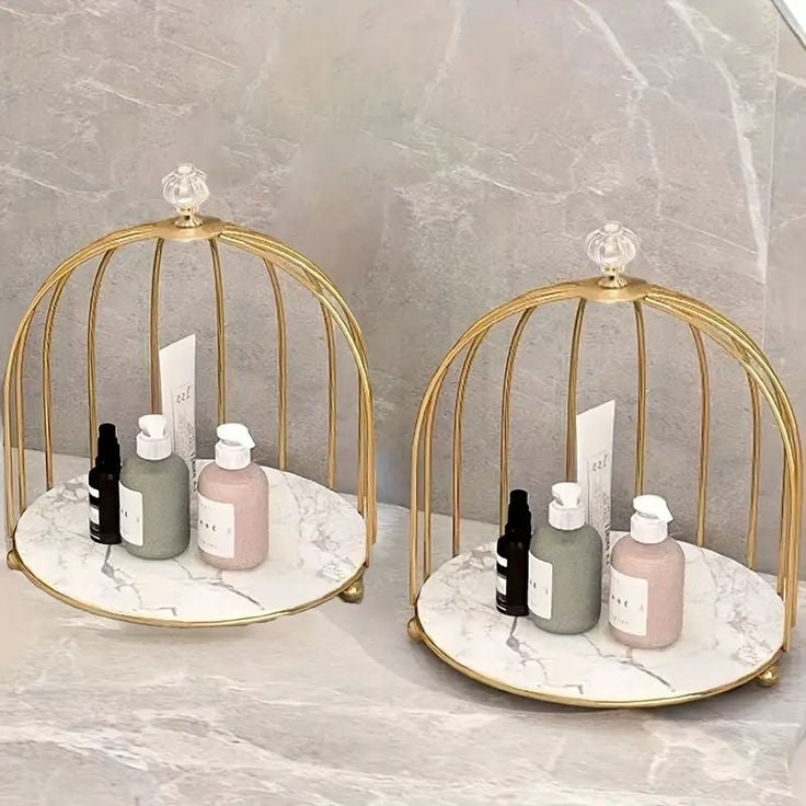 Nordic Style Bird Cage Makeup Storage Rack