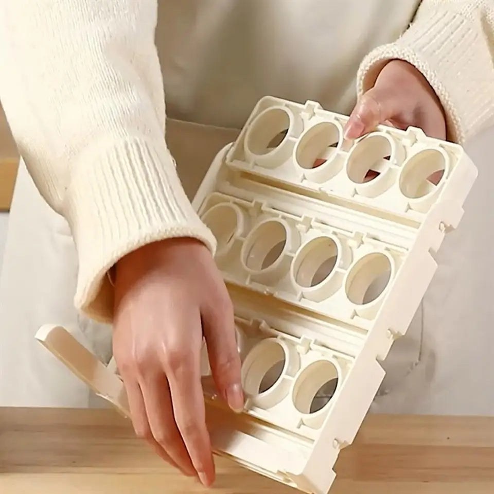 Folding Egg Rack, 24 Grid Egg Storage Holder